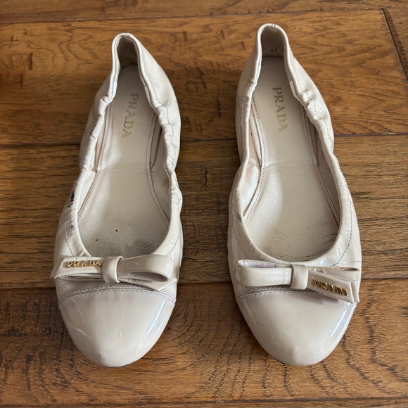 PRADA BOW BALLERINA FLAT - Picture 1 of 10